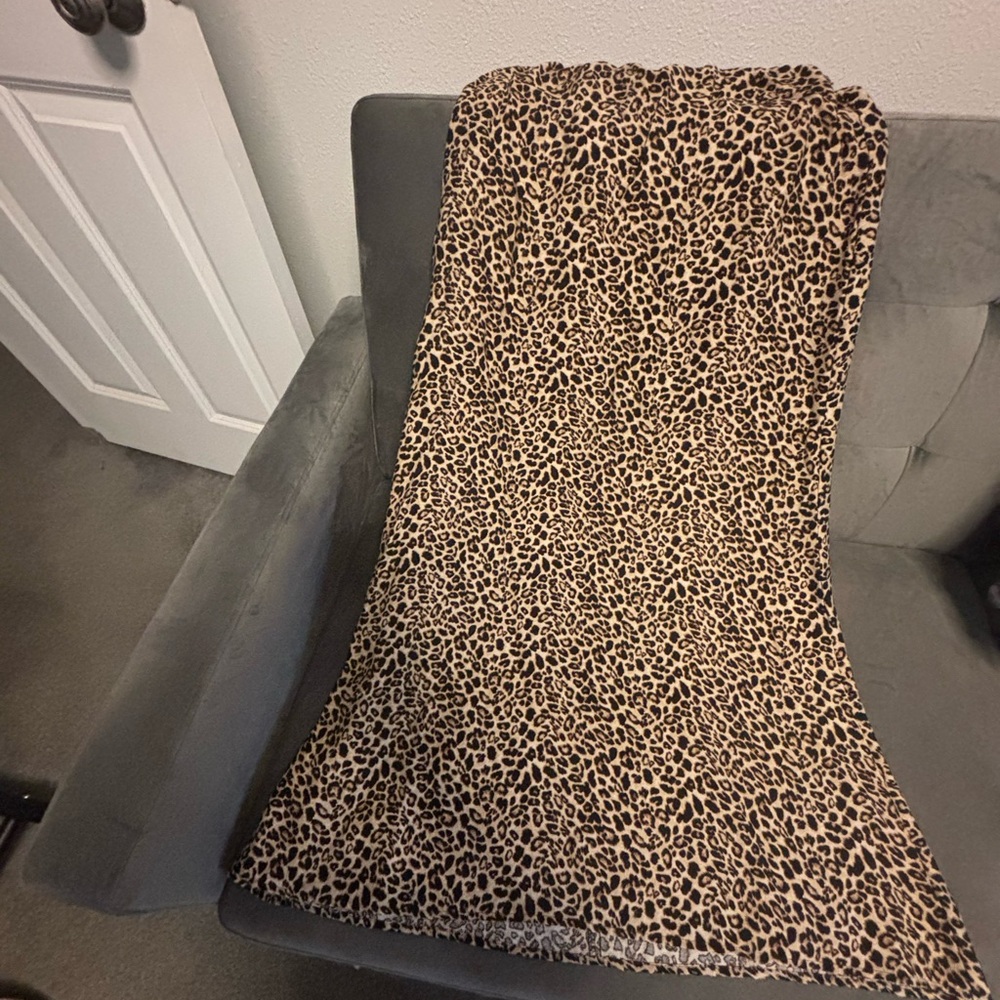 Final Touch Leopard Print Midi Skirt - Brown and Black